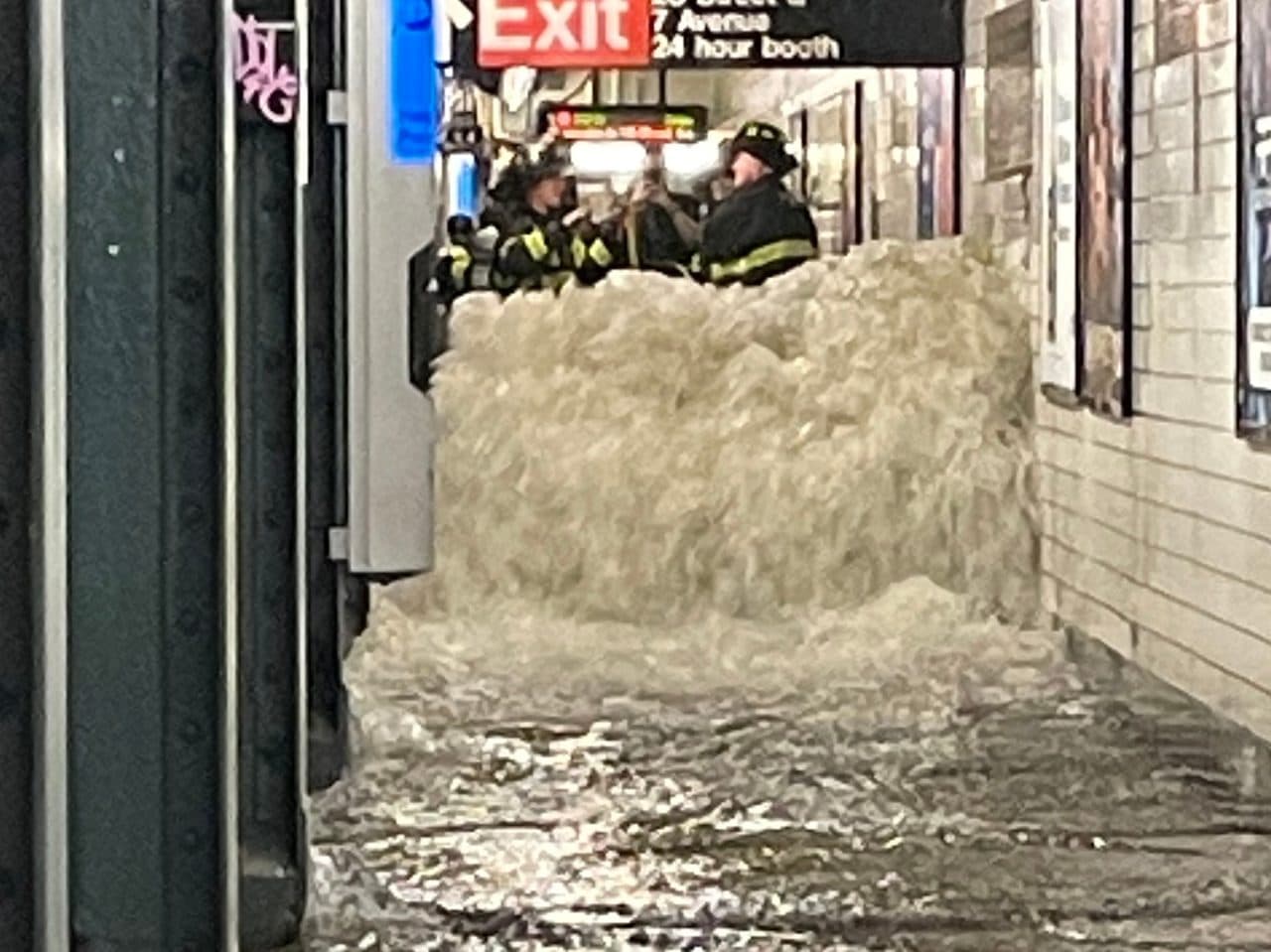 Mayor Adams: A, C, E Trains to be Converted to 6mi Long Slip N’ Slide Due to Flash Flooding